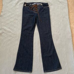 90s lace up jeans